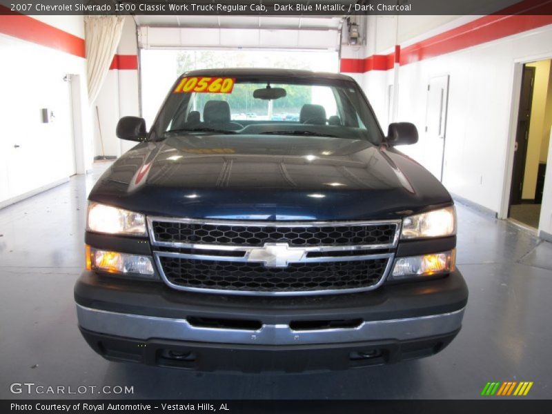 Dark Blue Metallic / Dark Charcoal 2007 Chevrolet Silverado 1500 Classic Work Truck Regular Cab