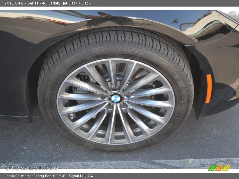 Jet Black / Black 2011 BMW 7 Series 740i Sedan