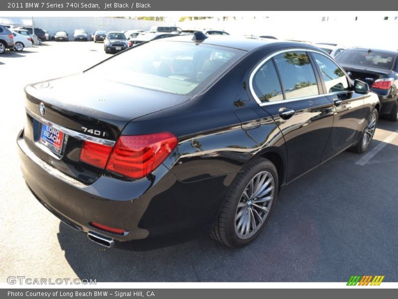 Jet Black / Black 2011 BMW 7 Series 740i Sedan