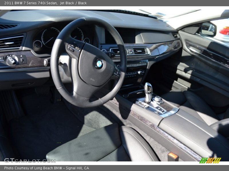 Jet Black / Black 2011 BMW 7 Series 740i Sedan