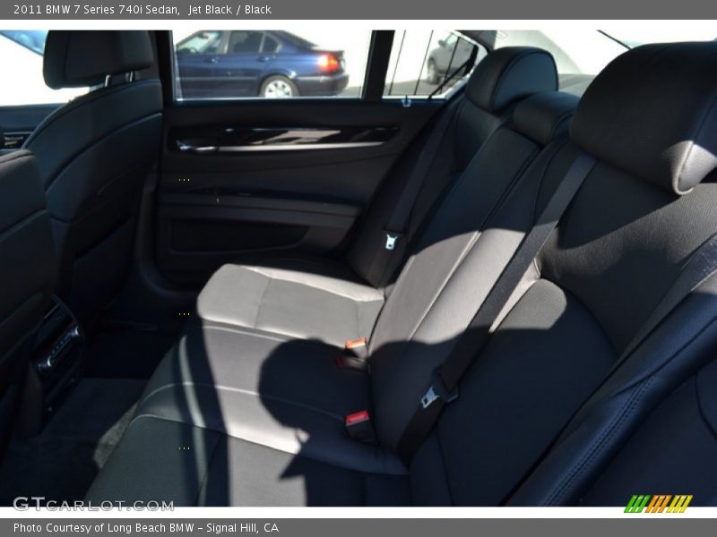 Jet Black / Black 2011 BMW 7 Series 740i Sedan
