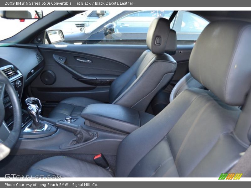  2009 6 Series 650i Convertible Black Dakota Leather Interior