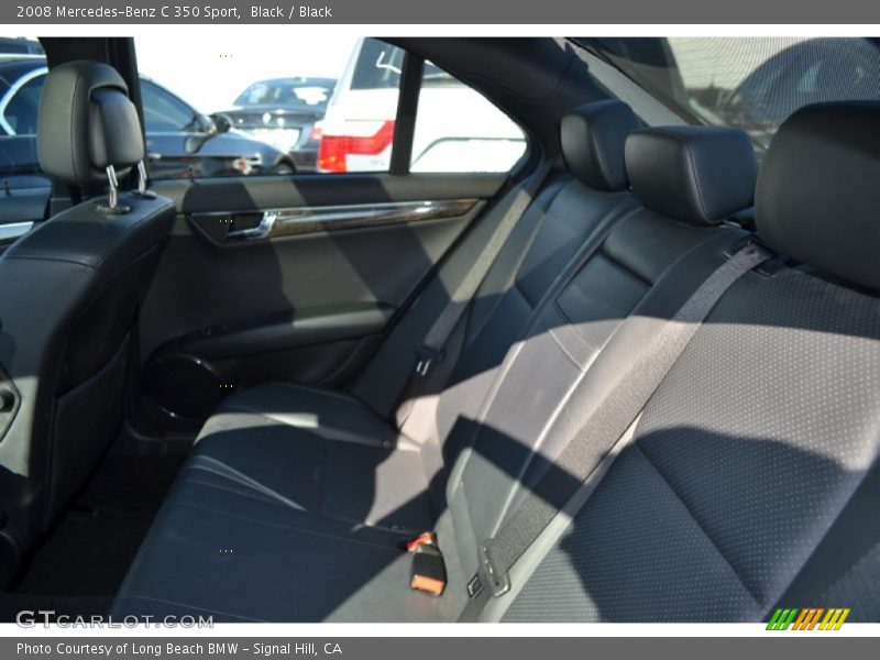 Black / Black 2008 Mercedes-Benz C 350 Sport