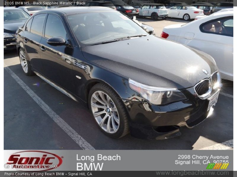 Black Sapphire Metallic / Black 2006 BMW M5