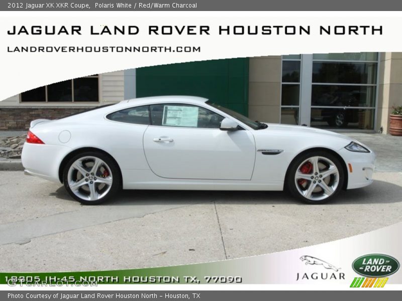 Polaris White / Red/Warm Charcoal 2012 Jaguar XK XKR Coupe