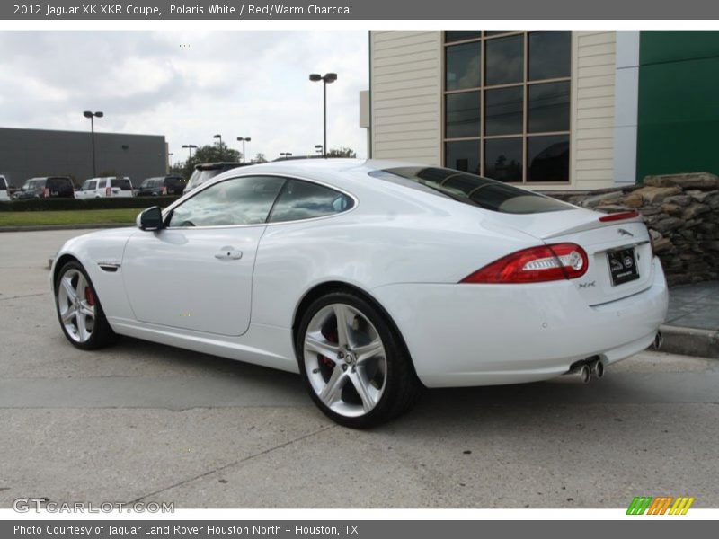Polaris White / Red/Warm Charcoal 2012 Jaguar XK XKR Coupe