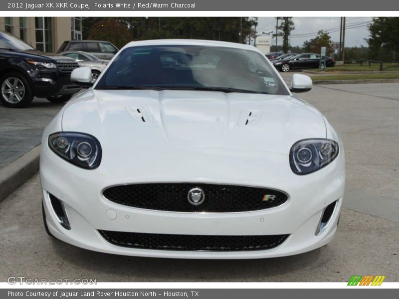 Polaris White / Red/Warm Charcoal 2012 Jaguar XK XKR Coupe