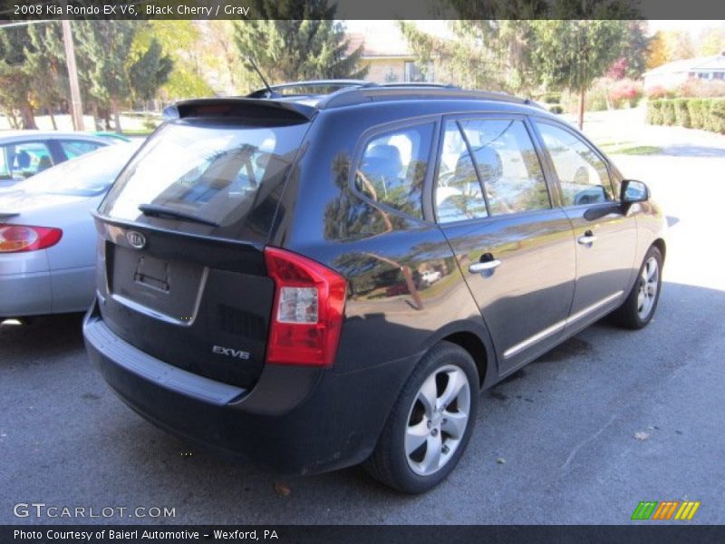 Black Cherry / Gray 2008 Kia Rondo EX V6