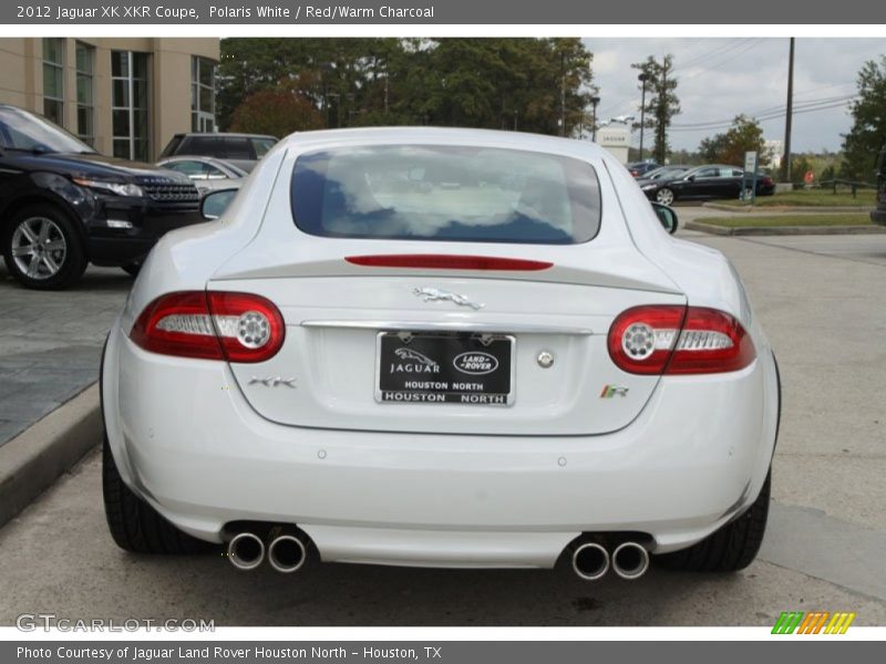 Polaris White / Red/Warm Charcoal 2012 Jaguar XK XKR Coupe