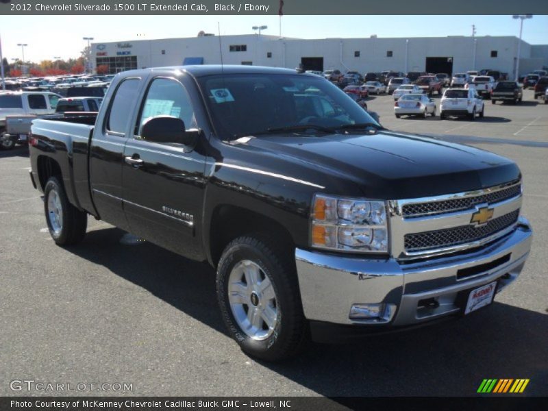 Black / Ebony 2012 Chevrolet Silverado 1500 LT Extended Cab