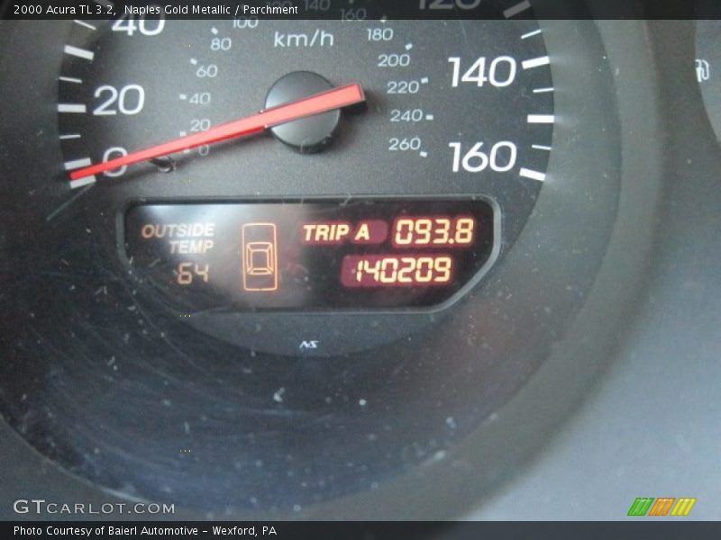 Naples Gold Metallic / Parchment 2000 Acura TL 3.2