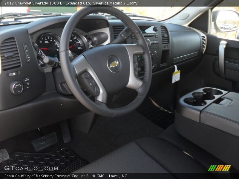 Ebony Interior - 2012 Silverado 1500 LT Extended Cab 
