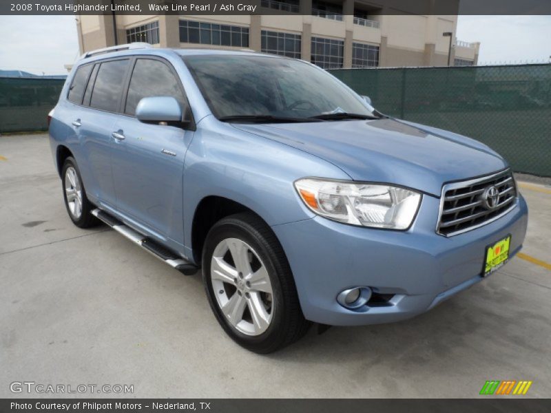 Wave Line Pearl / Ash Gray 2008 Toyota Highlander Limited