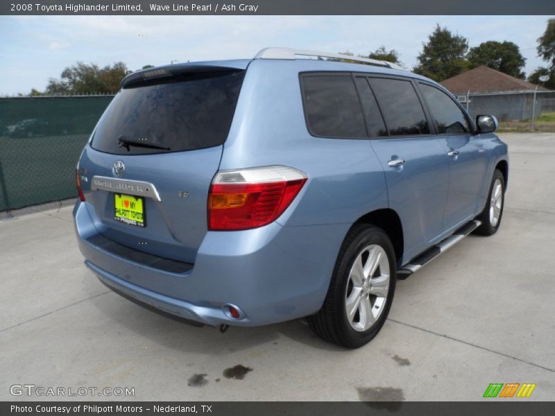 Wave Line Pearl / Ash Gray 2008 Toyota Highlander Limited
