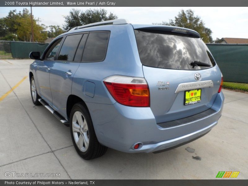 Wave Line Pearl / Ash Gray 2008 Toyota Highlander Limited
