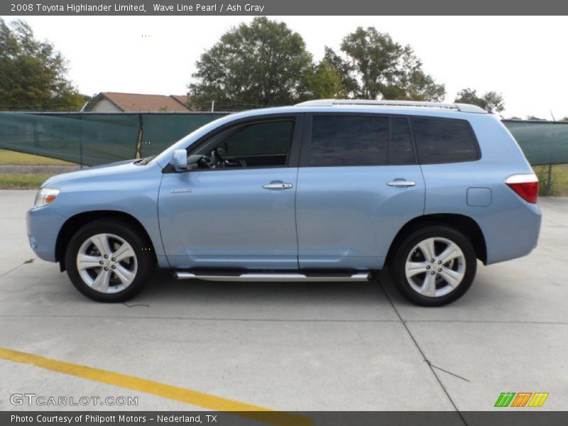 Wave Line Pearl / Ash Gray 2008 Toyota Highlander Limited
