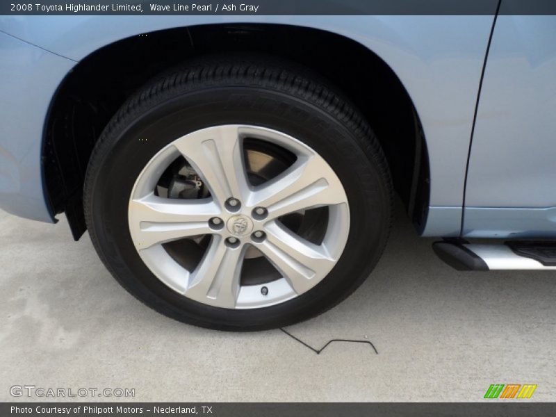 Wave Line Pearl / Ash Gray 2008 Toyota Highlander Limited