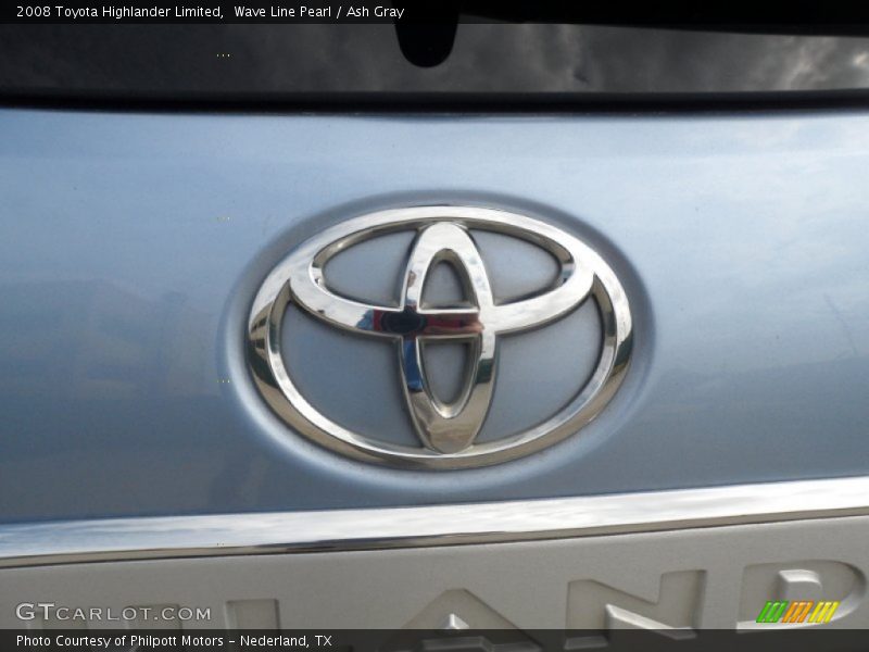 Wave Line Pearl / Ash Gray 2008 Toyota Highlander Limited