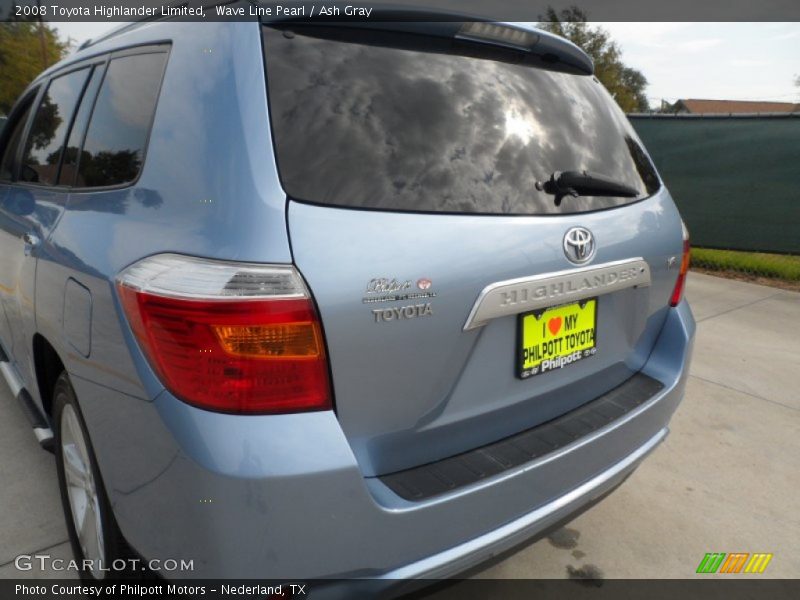 Wave Line Pearl / Ash Gray 2008 Toyota Highlander Limited