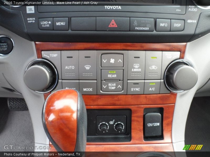 Wave Line Pearl / Ash Gray 2008 Toyota Highlander Limited