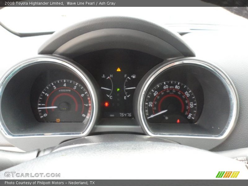 Wave Line Pearl / Ash Gray 2008 Toyota Highlander Limited
