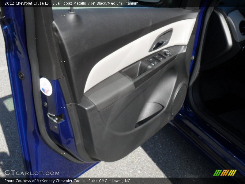 Blue Topaz Metallic / Jet Black/Medium Titanium 2012 Chevrolet Cruze LS