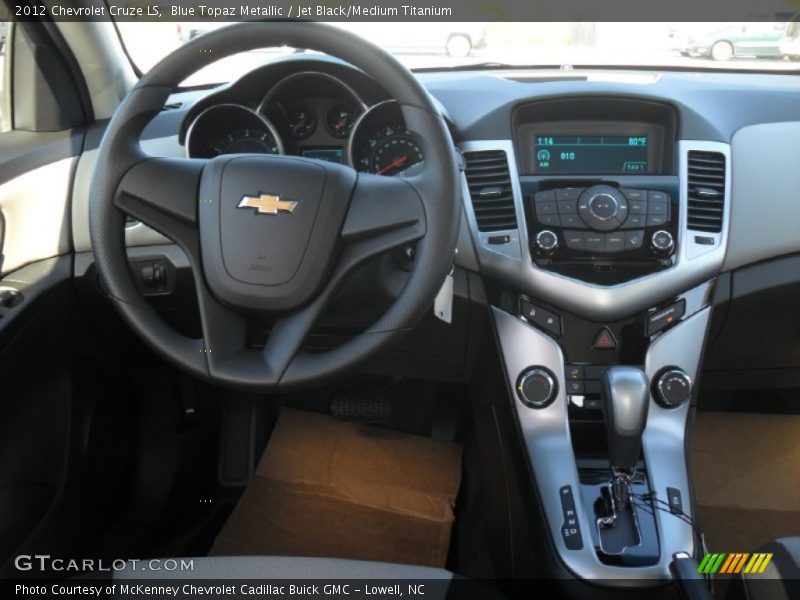 Blue Topaz Metallic / Jet Black/Medium Titanium 2012 Chevrolet Cruze LS