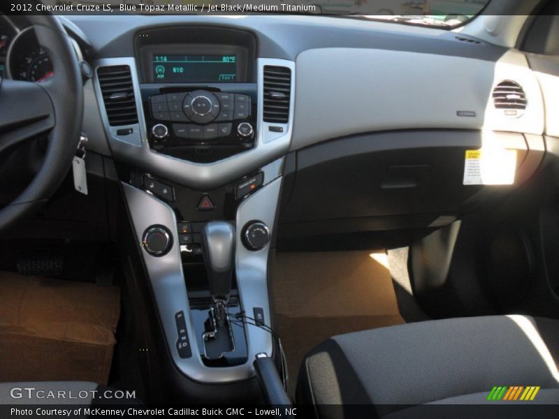 Blue Topaz Metallic / Jet Black/Medium Titanium 2012 Chevrolet Cruze LS