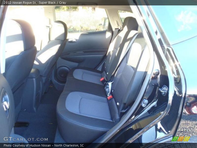 Super Black / Gray 2012 Nissan Rogue SV