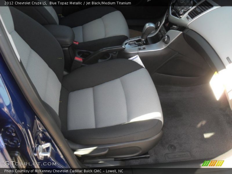 Blue Topaz Metallic / Jet Black/Medium Titanium 2012 Chevrolet Cruze LS