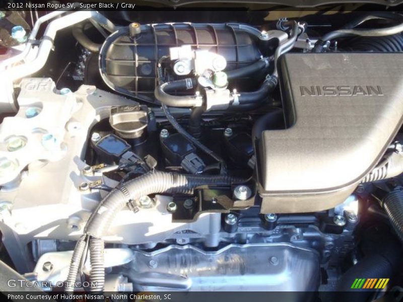 Super Black / Gray 2012 Nissan Rogue SV