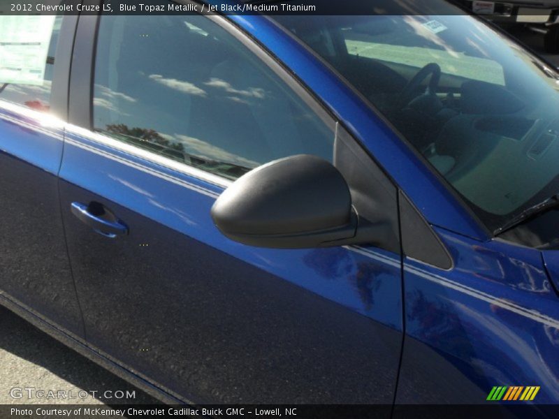 Blue Topaz Metallic / Jet Black/Medium Titanium 2012 Chevrolet Cruze LS