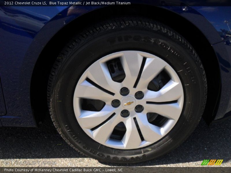 Blue Topaz Metallic / Jet Black/Medium Titanium 2012 Chevrolet Cruze LS