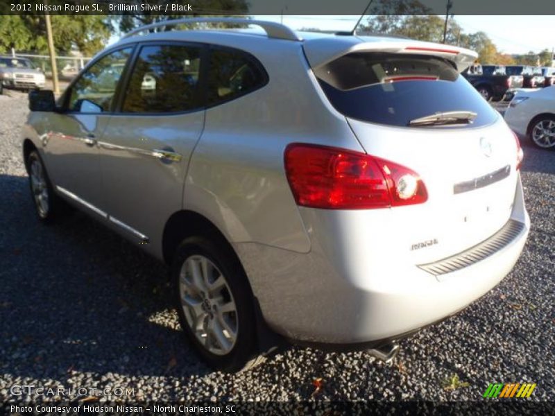 Brilliant Silver / Black 2012 Nissan Rogue SL