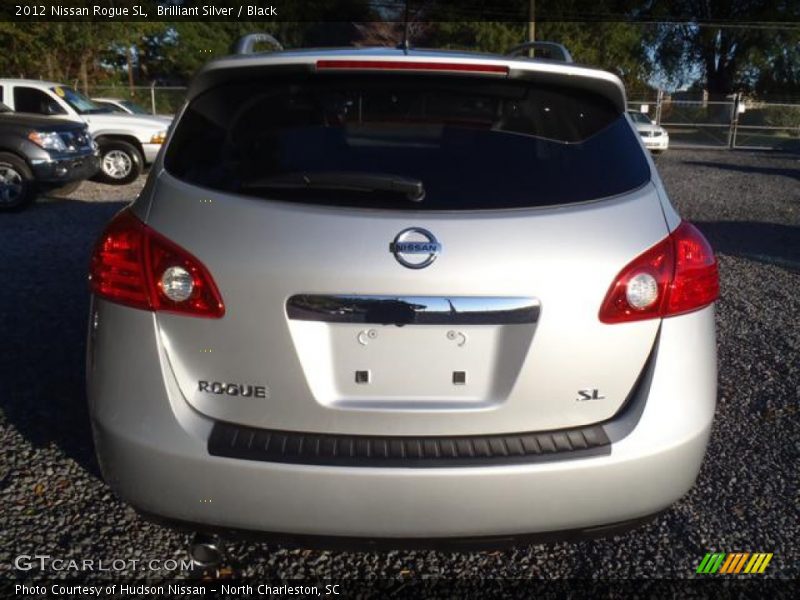 Brilliant Silver / Black 2012 Nissan Rogue SL