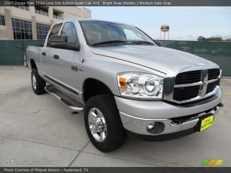 Bright Silver Metallic / Medium Slate Gray 2007 Dodge Ram 2500 Lone Star Edition Quad Cab 4x4