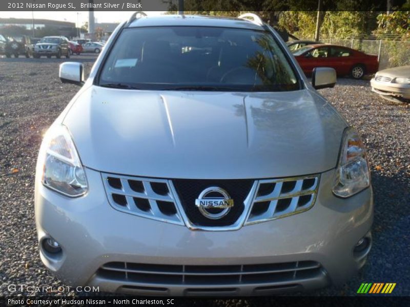 Brilliant Silver / Black 2012 Nissan Rogue SL