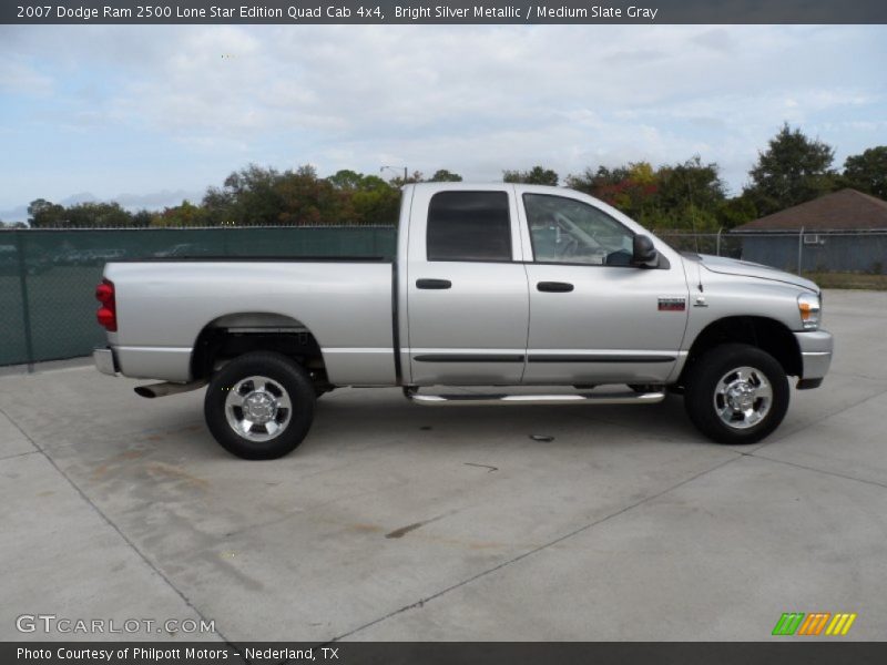 Bright Silver Metallic / Medium Slate Gray 2007 Dodge Ram 2500 Lone Star Edition Quad Cab 4x4