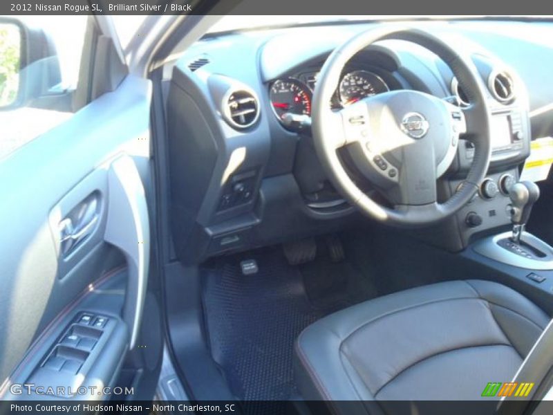 Brilliant Silver / Black 2012 Nissan Rogue SL