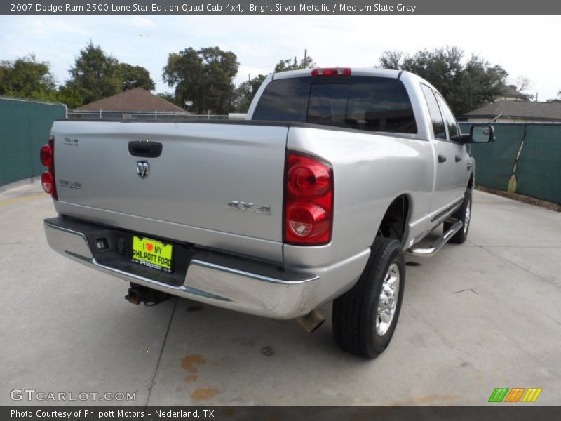 Bright Silver Metallic / Medium Slate Gray 2007 Dodge Ram 2500 Lone Star Edition Quad Cab 4x4