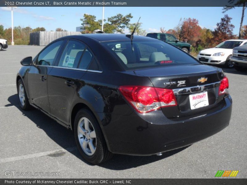 Black Granite Metallic / Medium Titanium 2012 Chevrolet Cruze LT