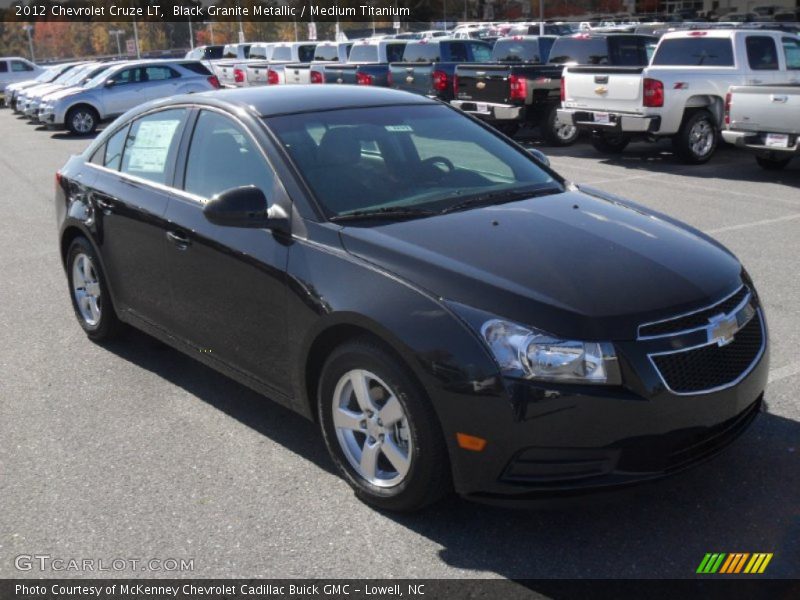 Black Granite Metallic / Medium Titanium 2012 Chevrolet Cruze LT