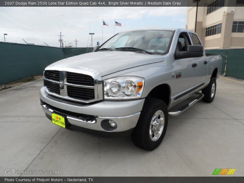 Bright Silver Metallic / Medium Slate Gray 2007 Dodge Ram 2500 Lone Star Edition Quad Cab 4x4