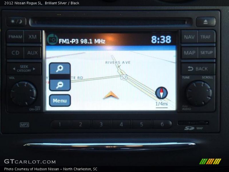 Brilliant Silver / Black 2012 Nissan Rogue SL