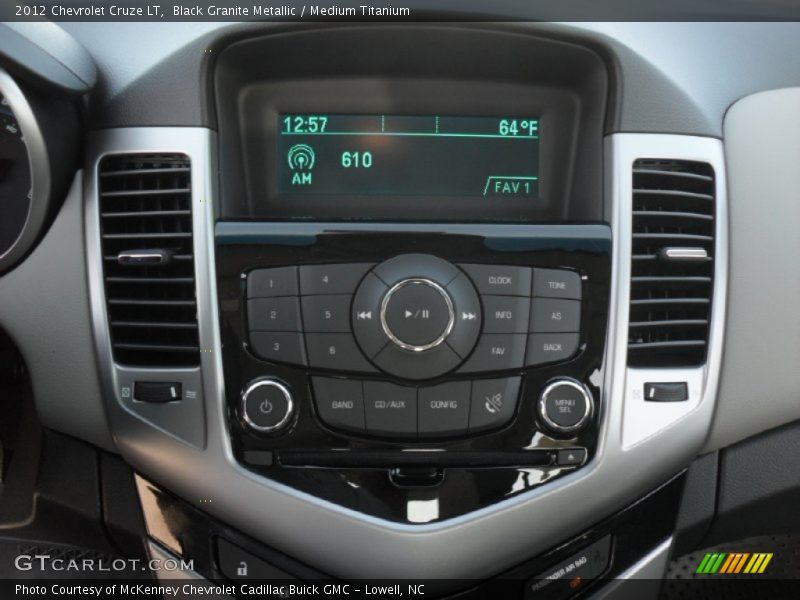 Black Granite Metallic / Medium Titanium 2012 Chevrolet Cruze LT
