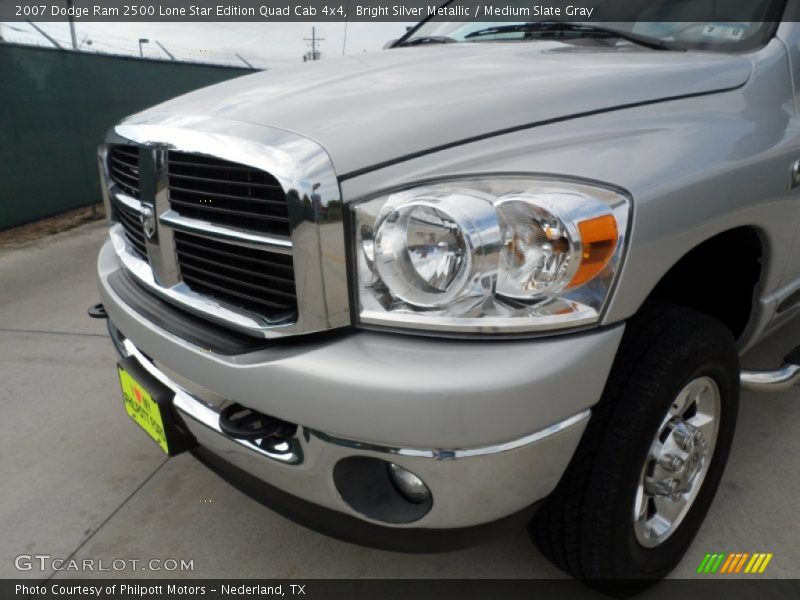 Bright Silver Metallic / Medium Slate Gray 2007 Dodge Ram 2500 Lone Star Edition Quad Cab 4x4