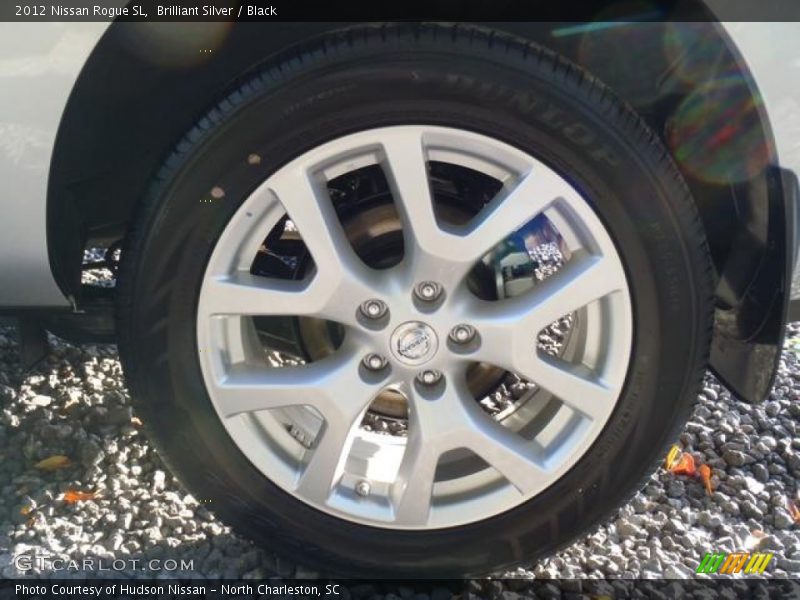 Brilliant Silver / Black 2012 Nissan Rogue SL
