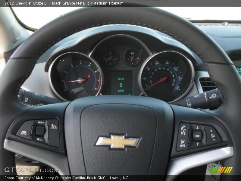 Black Granite Metallic / Medium Titanium 2012 Chevrolet Cruze LT