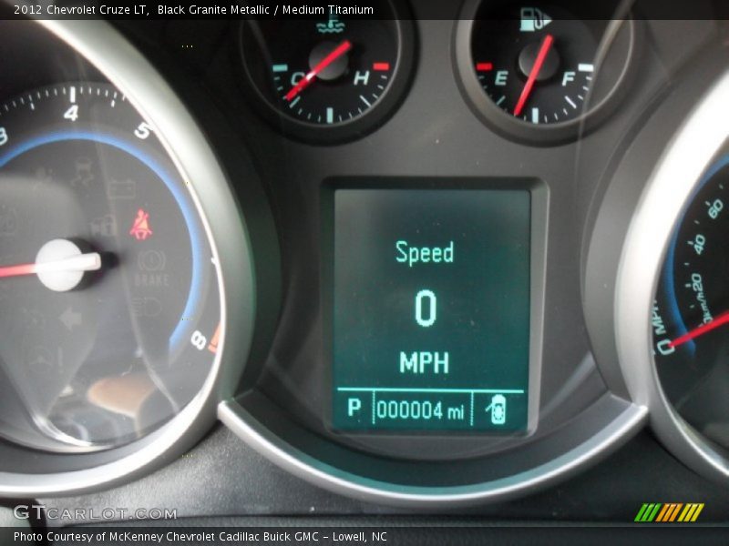 Black Granite Metallic / Medium Titanium 2012 Chevrolet Cruze LT