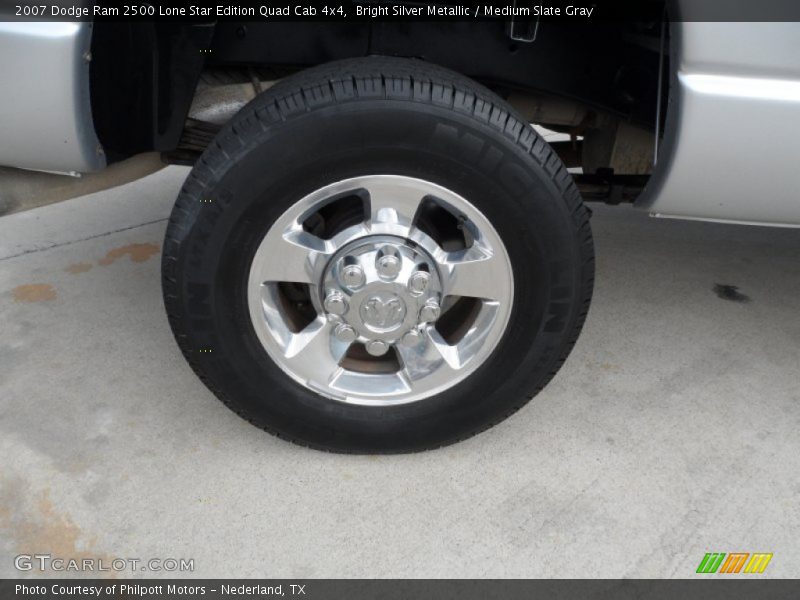 Bright Silver Metallic / Medium Slate Gray 2007 Dodge Ram 2500 Lone Star Edition Quad Cab 4x4